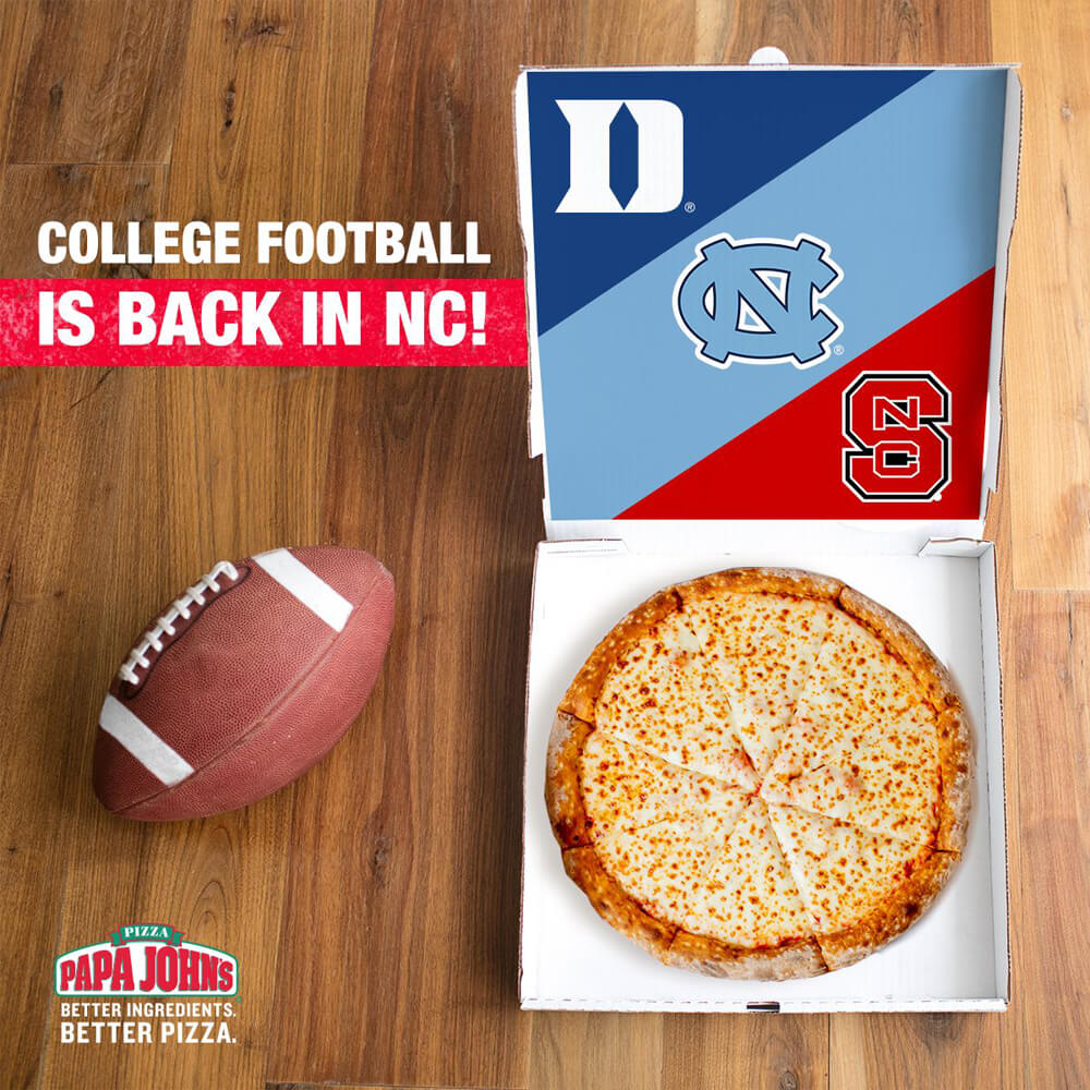 Sample social engagement posts from Papa John's