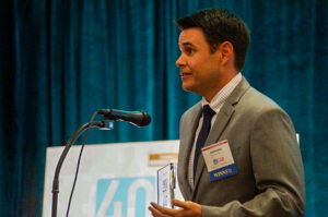 Randy Goins speaking at an event