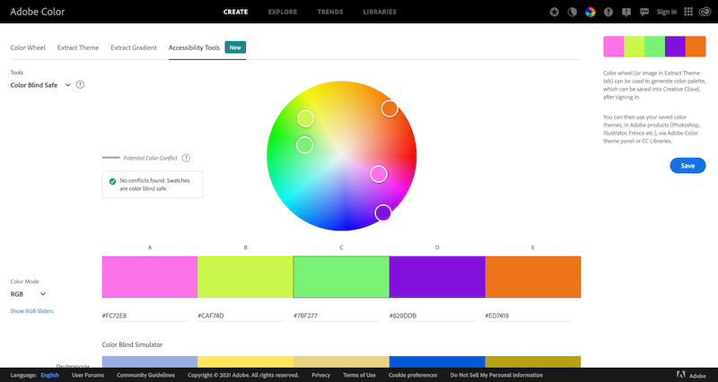 adobe color wheel website