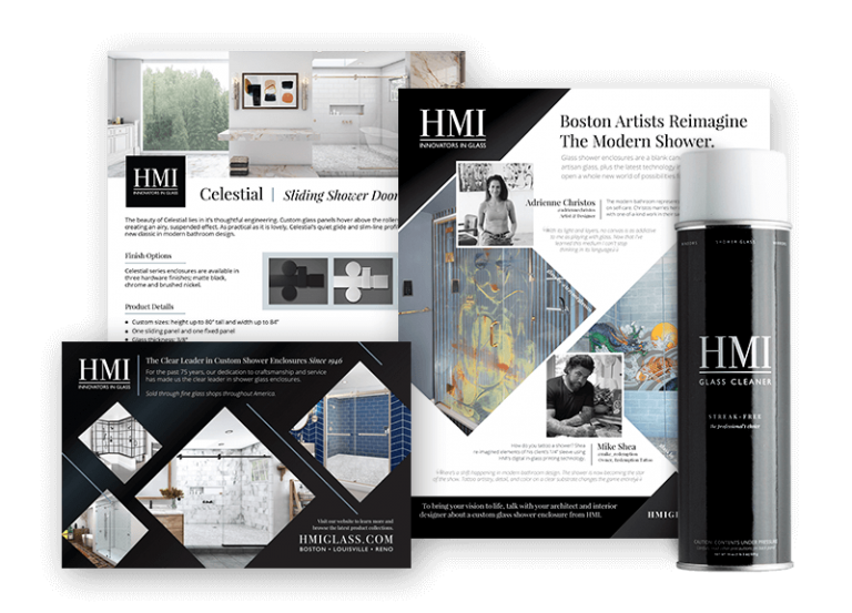 HMI marketing collateral collage