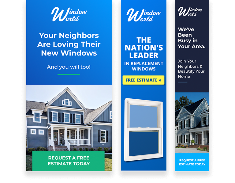 Window World Display Ad Examples