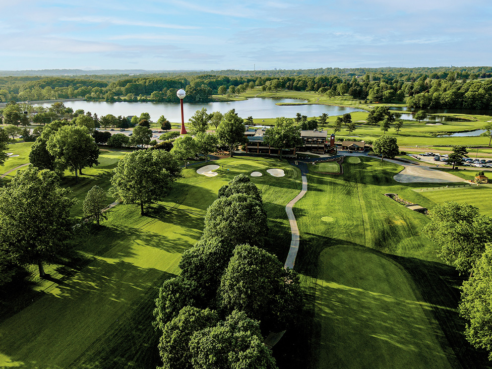 Drone shot of Firestone Country Club