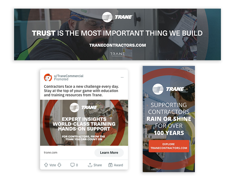 Trane Commercial Display Ad examples