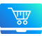 Computer with shopping cart icon