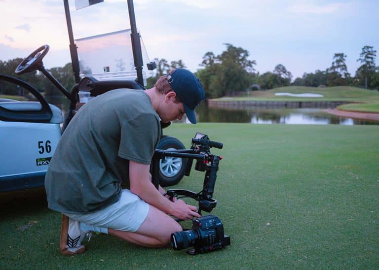 behind the scenes of video on the course