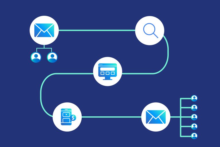 Subscriber growth journey illustration