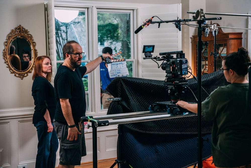TriMark productions on set