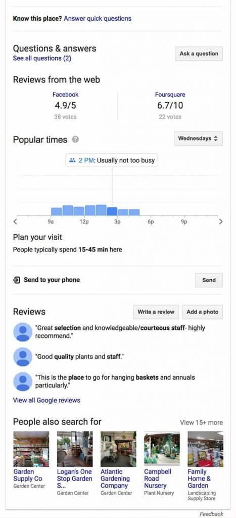 Serp page screenshot