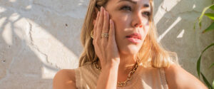 Woman wearing jewelry photo