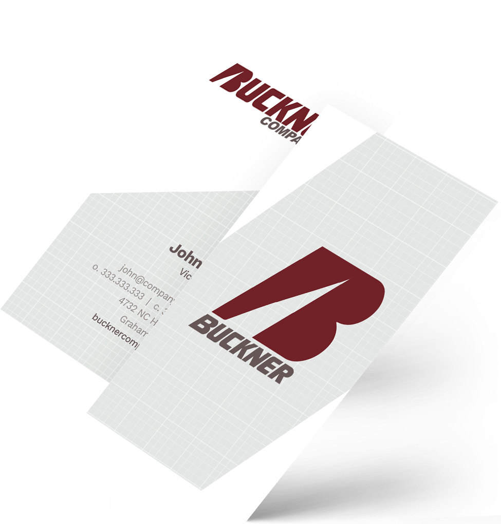 Business card design for Buckner Companies