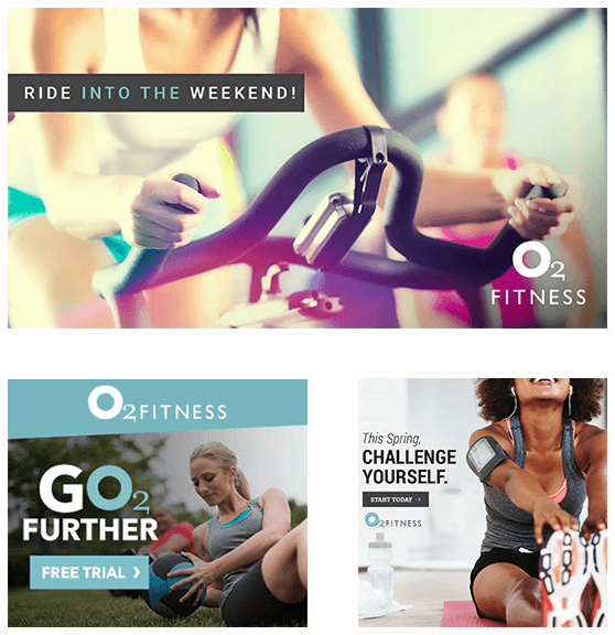 Paid ads for O2 Fitness