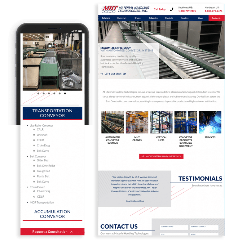 Material Handling Technologies, Inc. Organic Site