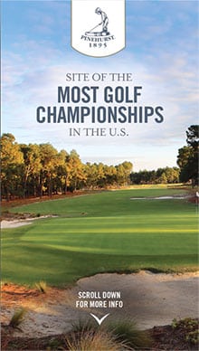 Screenshot of instant experience ad of Pinehurst Resort Booking ad