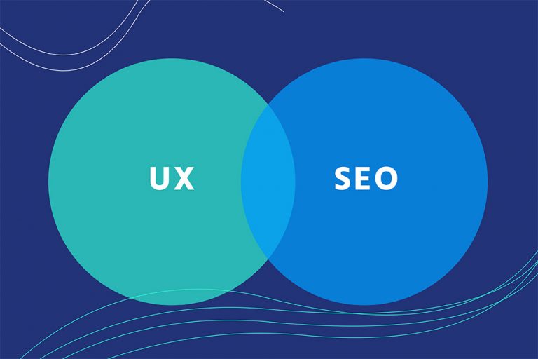 User experience and seo Ven Diagram illustration