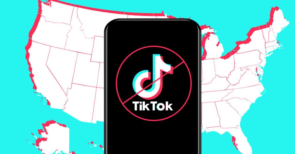 TikTok ban graphic