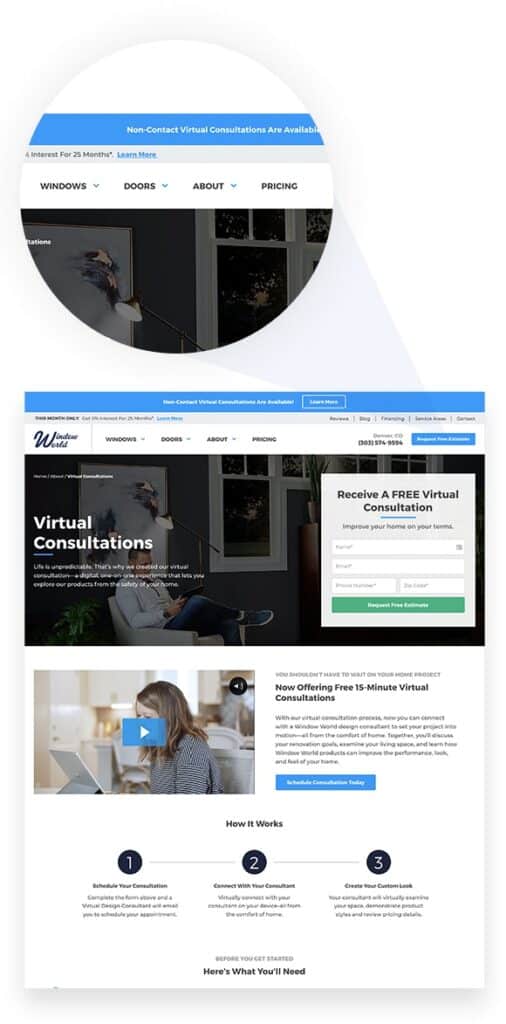 Spotlight on Window World page