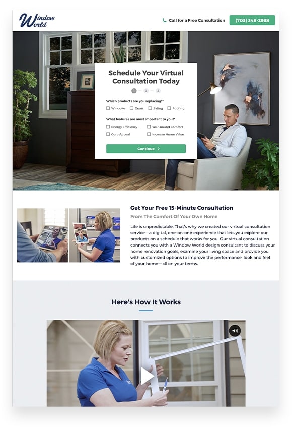 Landing Page mockup