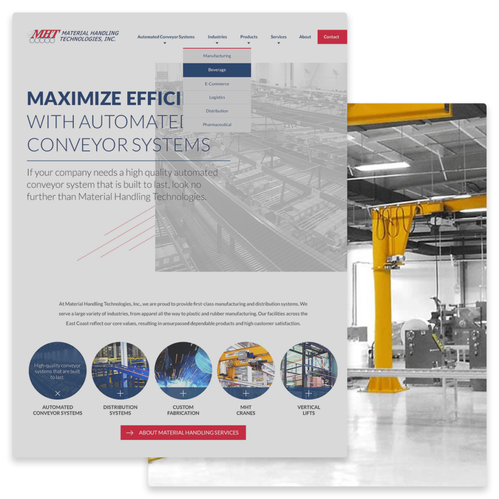 Material Handlings Website Before