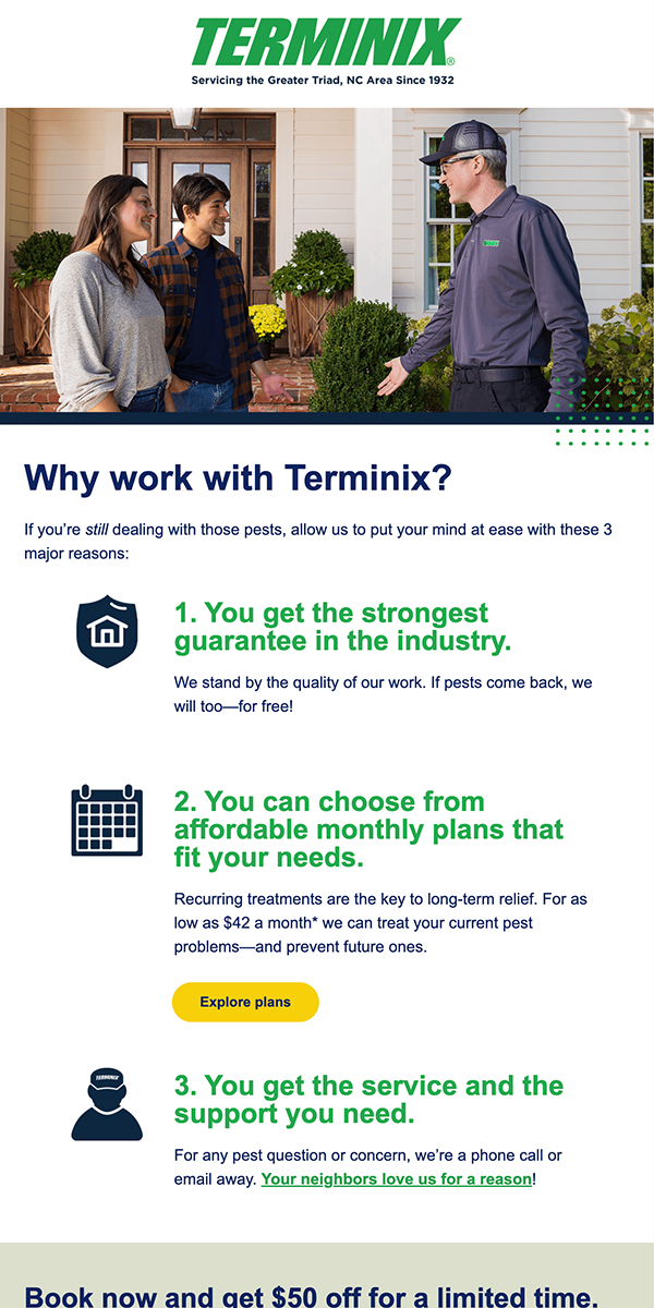 Terminix Email Preview: Why Terminix