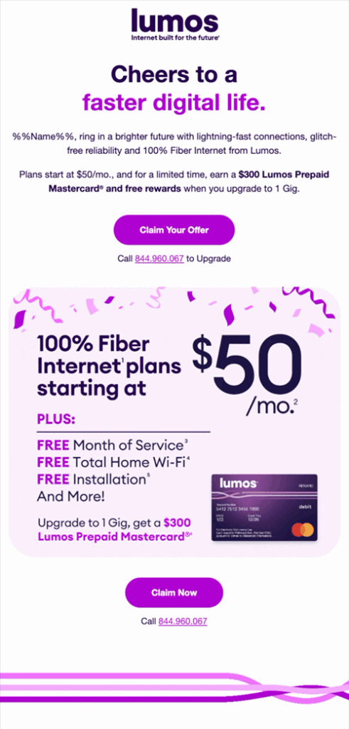 Lumos Email Preview Animation