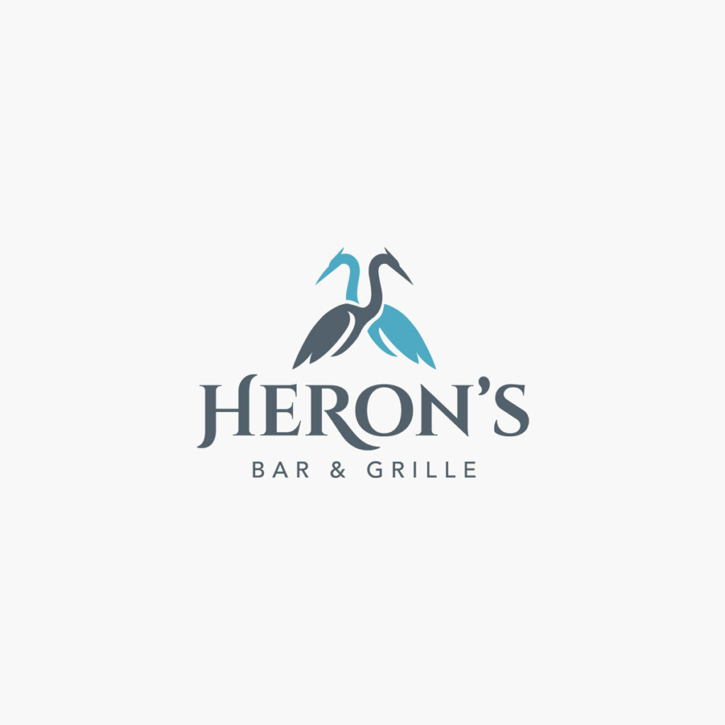 Heron's Bar & Grille logo mark