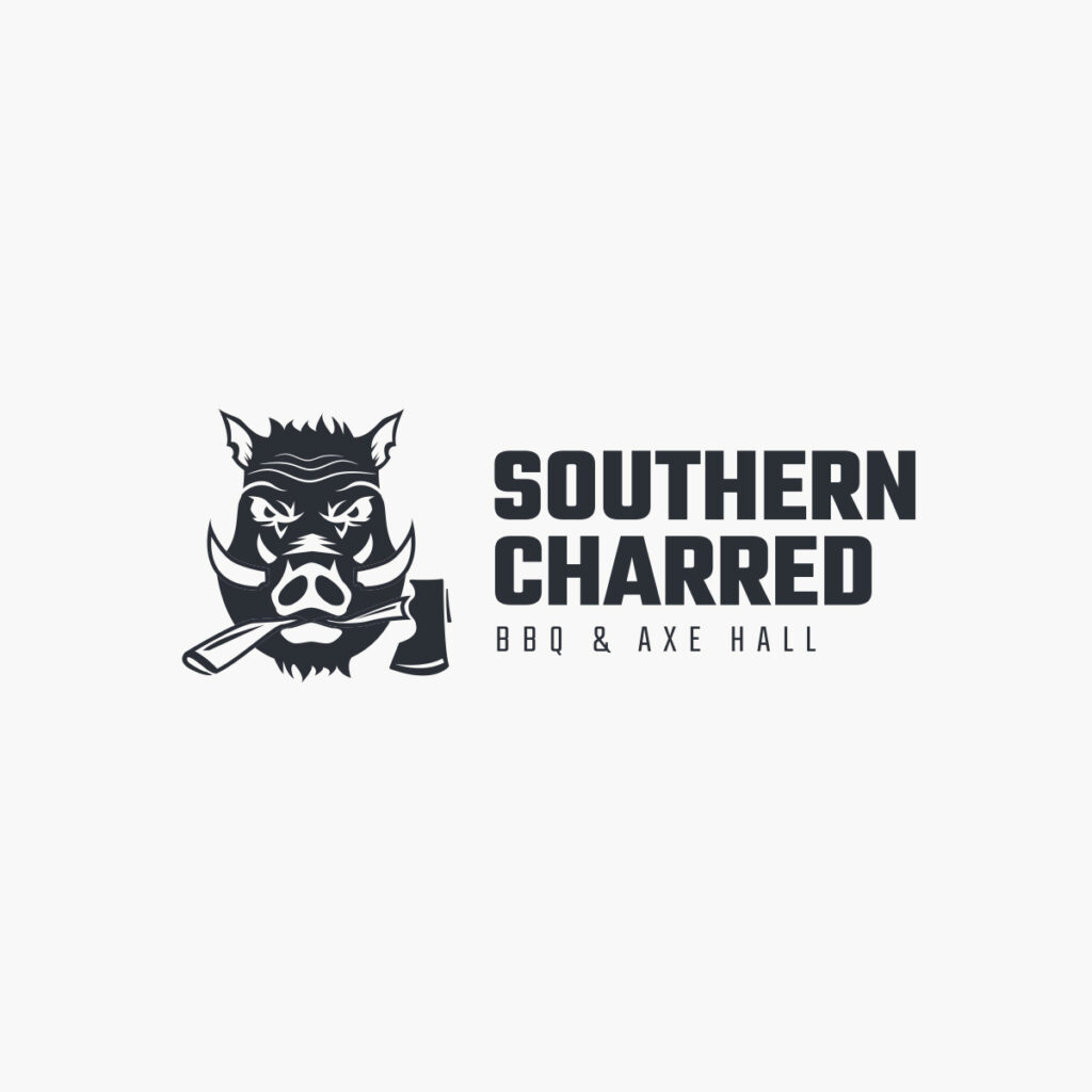 Southern Charred BBQ & Axe Hall logo mark
